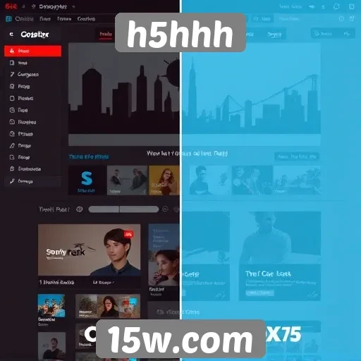 A evolução da interface do site h5hhh